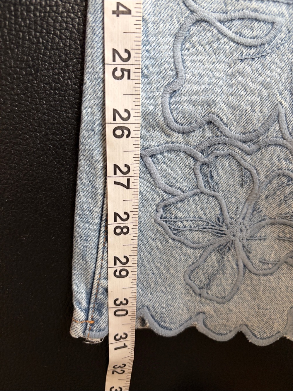 Anthropologie Pilcro Austyn High Rise Wide Leg Embroidered Jeans Sz 28 NEW - Picture 15 of 15